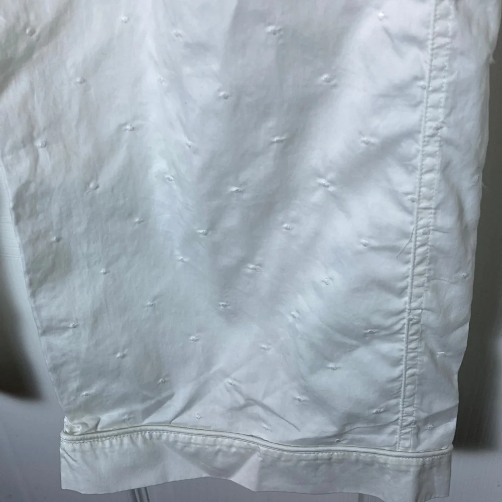 Kate Spade New York® Tie Waist White Wide leg Cotton  Pants size Medium